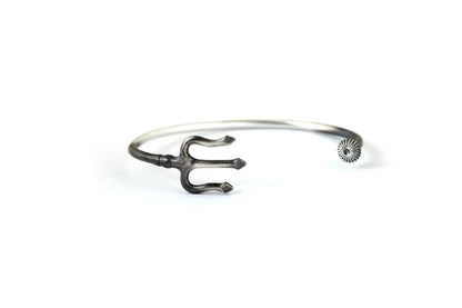 Gental Gems by Karat Kings | Unique Trishul Symbol Bracelet |  Sterling Silver Oxidized Bracelet