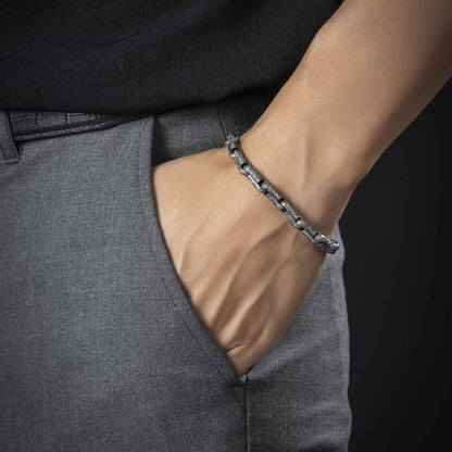 Gental Gems by Karat Kings | Unique Hand Engraved Vintage Oxidized Bracelet |  Sterling Silver Bracelet
