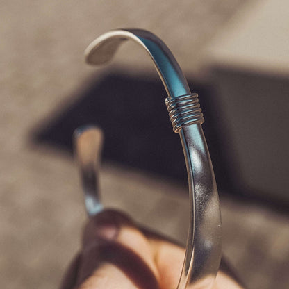 Gental Gems by Karat Kings | Adjustable Armreif Style Bangle/kadaa/Handcuff for Men & Boys |  Sterling Silver Bracelet | Men's Jewelry | With Certificate of Authenticity and  Hallmark