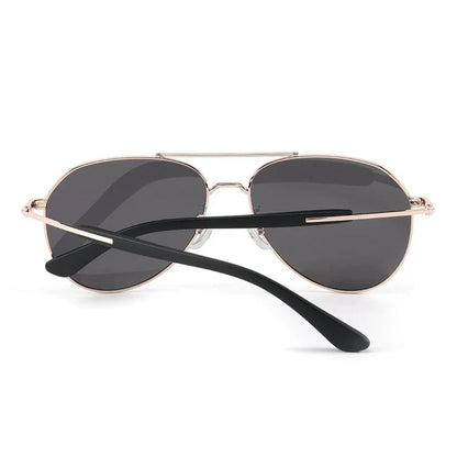 Gold Frame with Black Lens Sunglasses