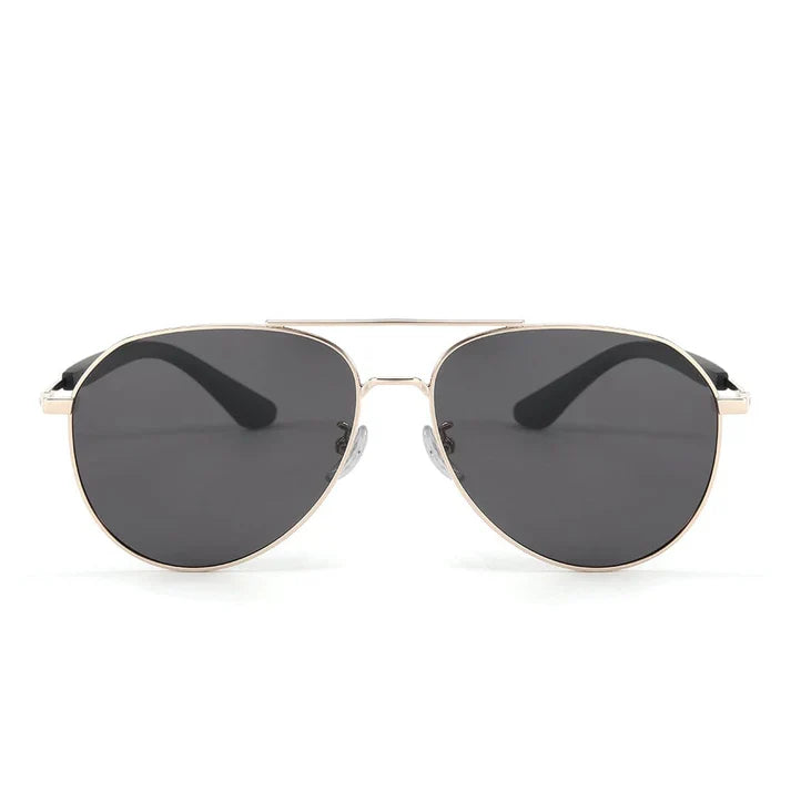 Gold Frame with Black Lens Sunglasses