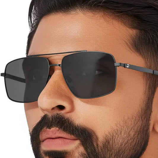 Black Frame with Black Lens Sunglasses for Men
