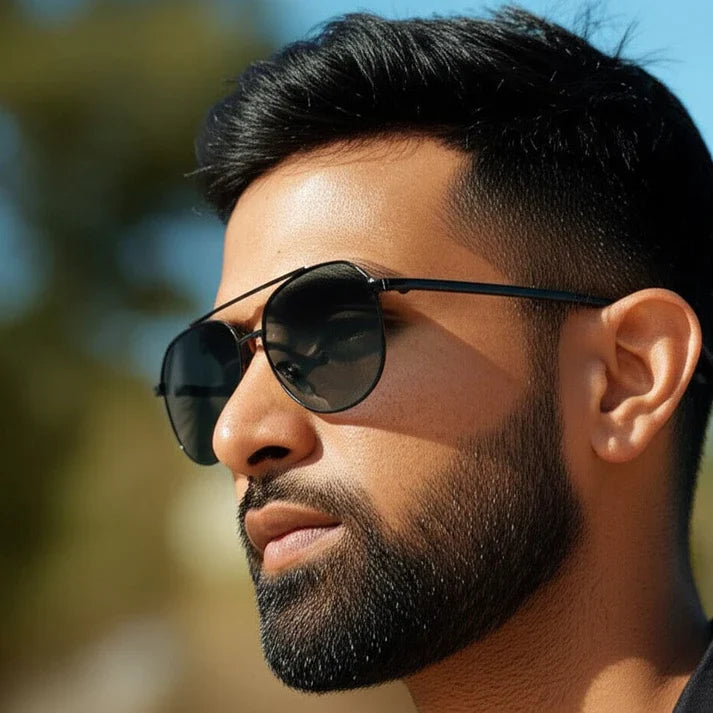 Black Frame with Black Lens Sunglasses