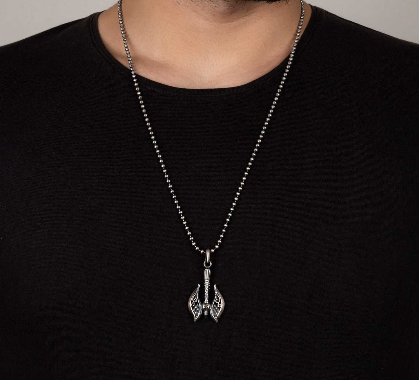 Gental Gems by Karat Kings | Unique Viking War Axe Designed Pendant for Men |  Sterling Silver Oxidized Pendant | Men's Jewelry | With Certificate of Authenticity and  Hallmark