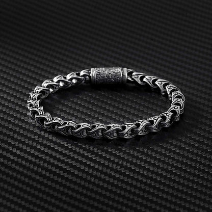 Gental Gems by Karat Kings | Unique Hand Engraved Cylindrical Oxidized Bracelet |  Sterling Silver Bracelet | Men's Jewelry | With Certificate of Authenticity and  Hallmark